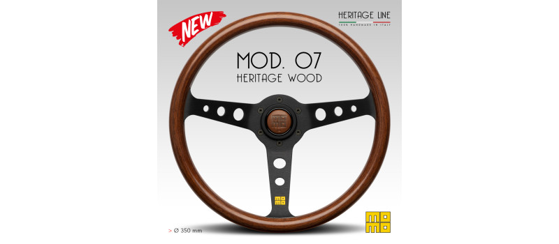 MOMO Mod.07 Heritage Wood Steering Wheel