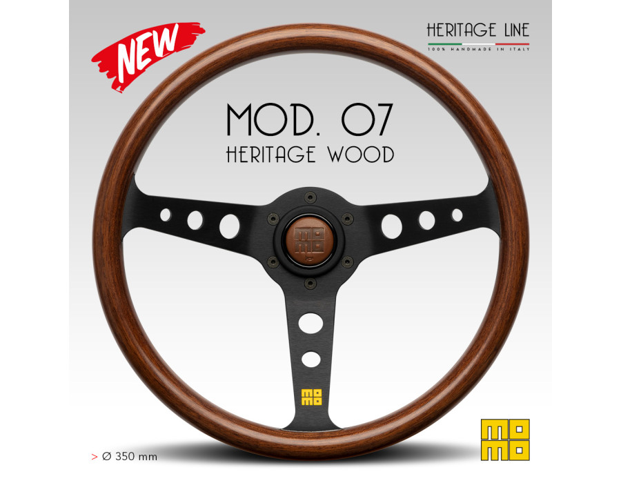 MOMO Mod.07 Heritage Wood Steering Wheel
