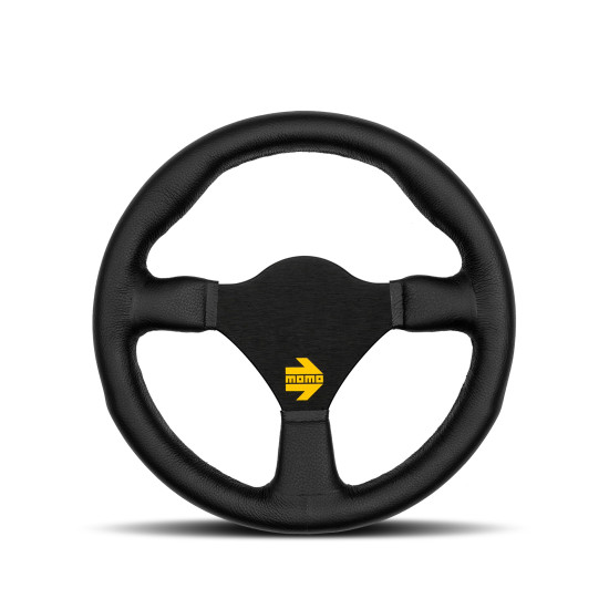 MOMO MOD.26 Steering Wheel - Black Leather