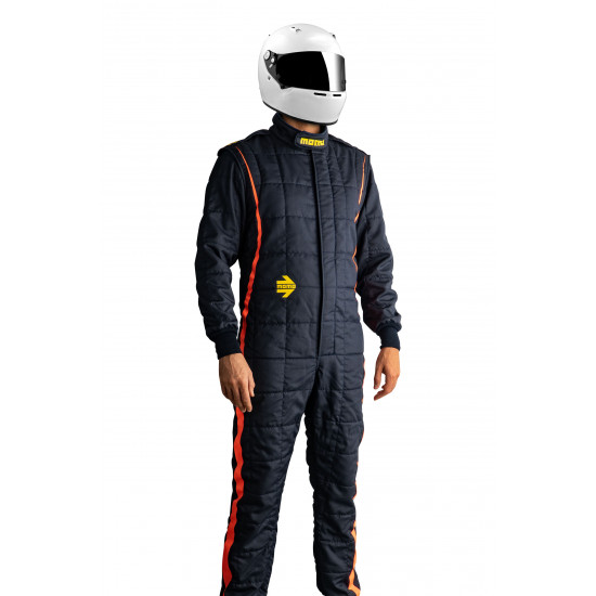 MOMO Pro-Lite Race Suit - Blue and Orange