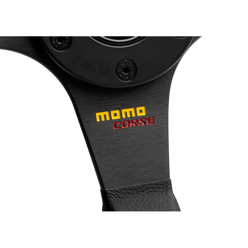 MOMO Corse 2.0 Steering Wheel - Black Leather
