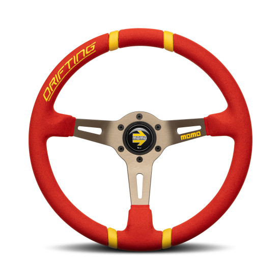 MOMO Drifting Steering wheel - Red Microfibre