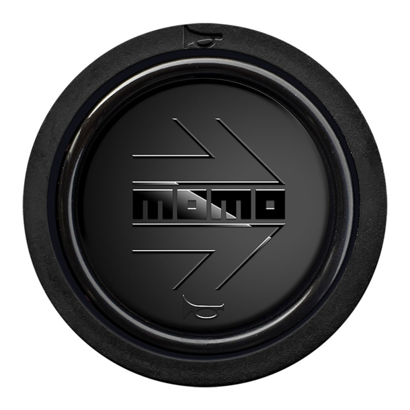 Sleek Black GMC Horn Button For Custom Steering Wheels | Fits NRG, MOMO, FS | 6-Hole Design