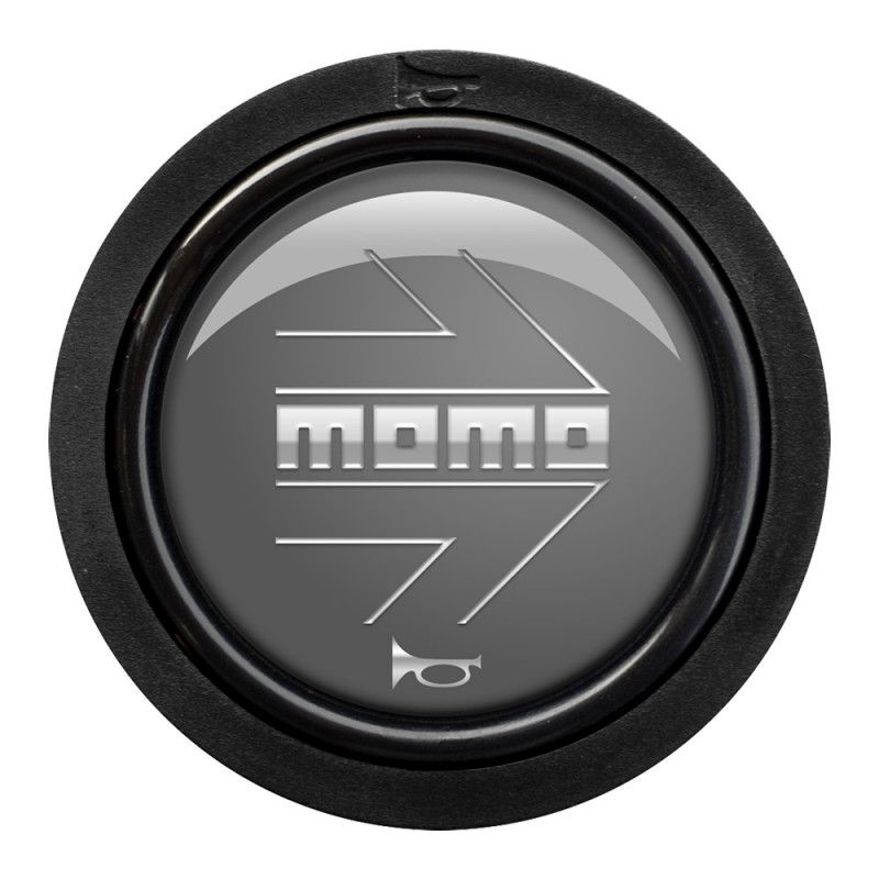 MOMO Standard Horn Button 2 Contact - Arrow Gloss Anthracite