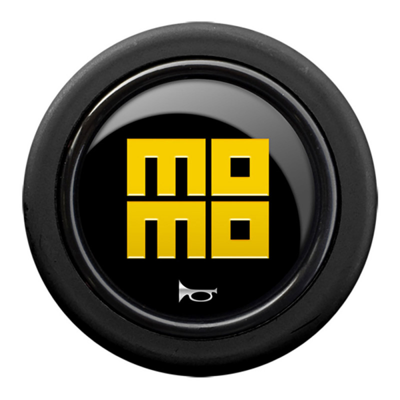 MOMO Standard Horn Button 2 Contact - Heritage Gloss Black