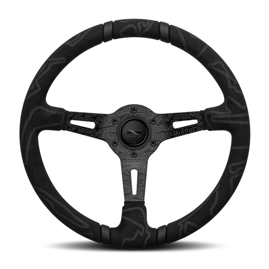 MOMO Ultra Black Edition Steering Wheel - Black Insert