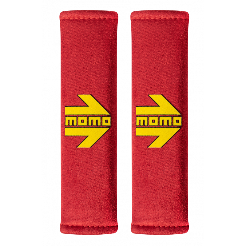 MOMO Universal Seat Belt Harness Pads - Arrow - Red