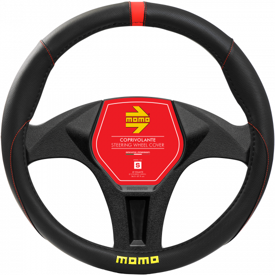 MOMO Universal Car Steering Wheel Cover - Elegant - Red